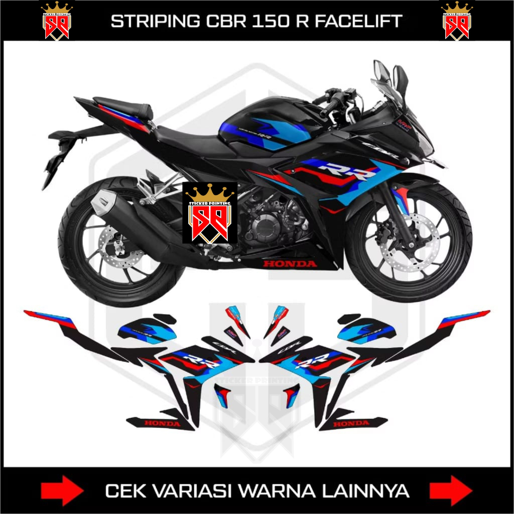 STRIPING CBR 150 R K45N FACELIFT / DECAL STICKER HONDA CBR 150R K45N VERSI BMW