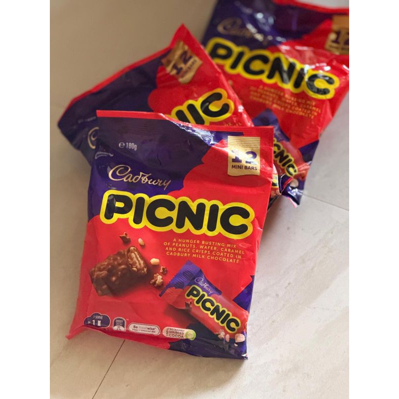 

Cadbury Halloween Picnic Chocolate Sharepack 12 Pieces 180g | Australia original