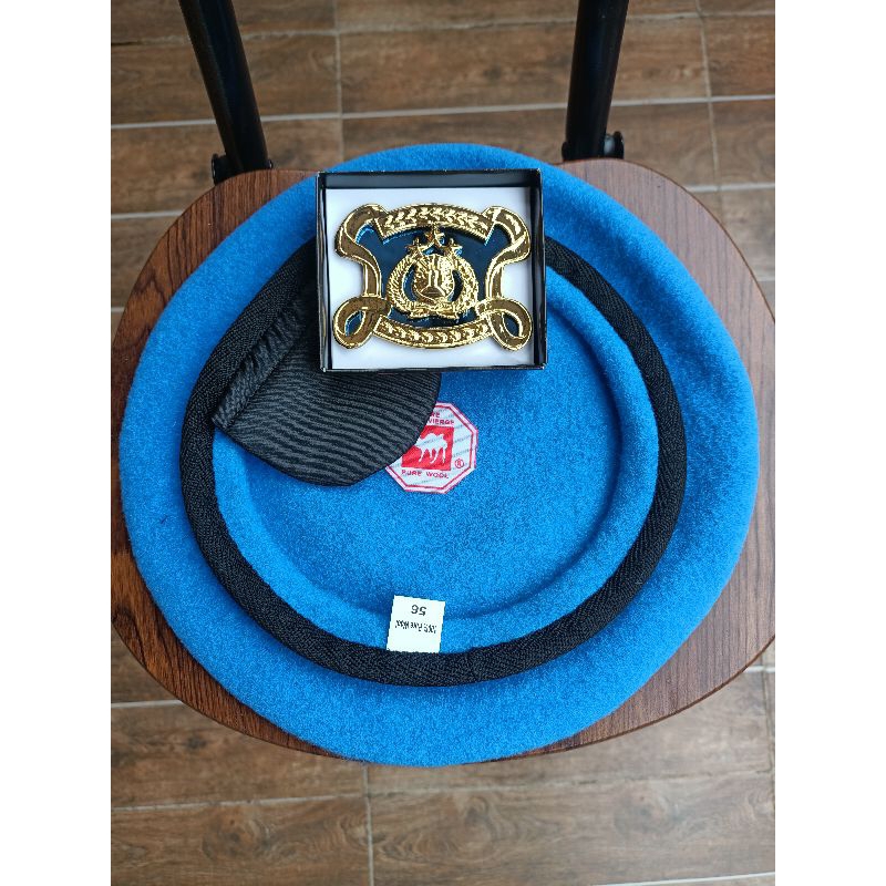 Jual baret Provos polri mrek camel pure woll premium | terbaru | terlaris | terlaris | baret Provos 