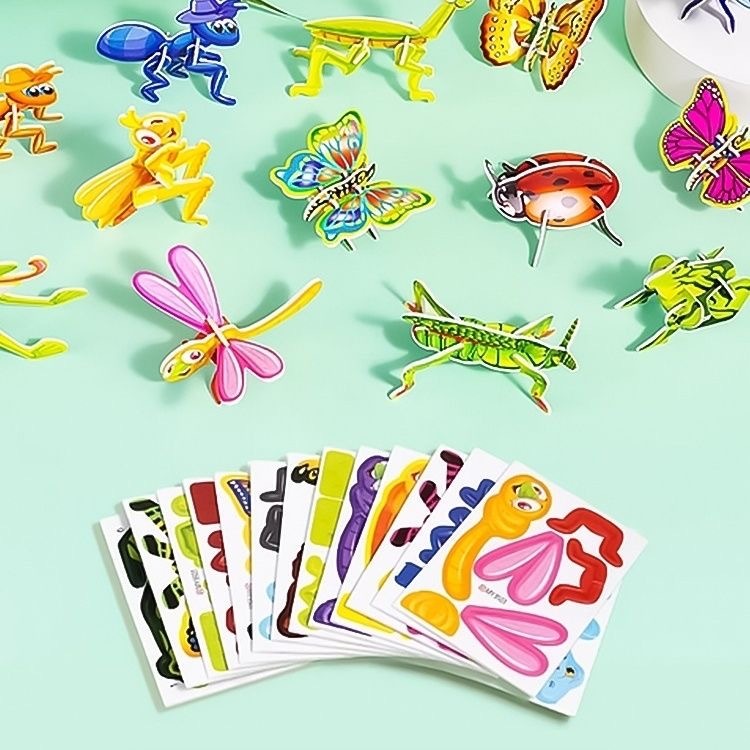 NEW 3D puzzle diy Mainan edukasi puzzle 3d anak Miniatur diy rumah