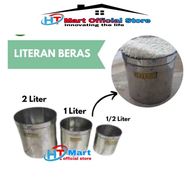 HT mart - Literan beras 1/2 Liter 1 Liter 2 Liter Takaran beras 500 ML Takaran gula takaran tepung A