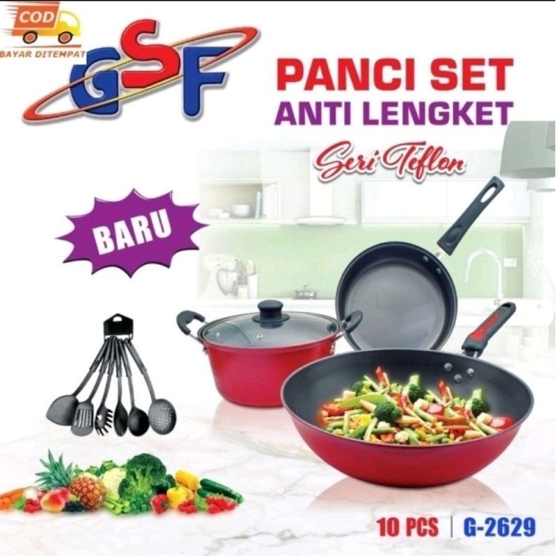 Panci gsf set warna 8 in 1