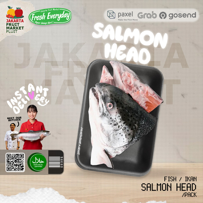 

SALMON HEAD kepala ikan trout fresh