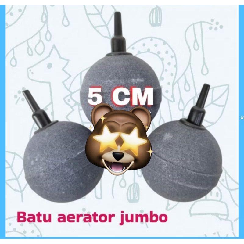 BATU AERATOR BULAT BESAR JUMBO 5CM BATU GELEMBUNG UDARA AQUARIUM