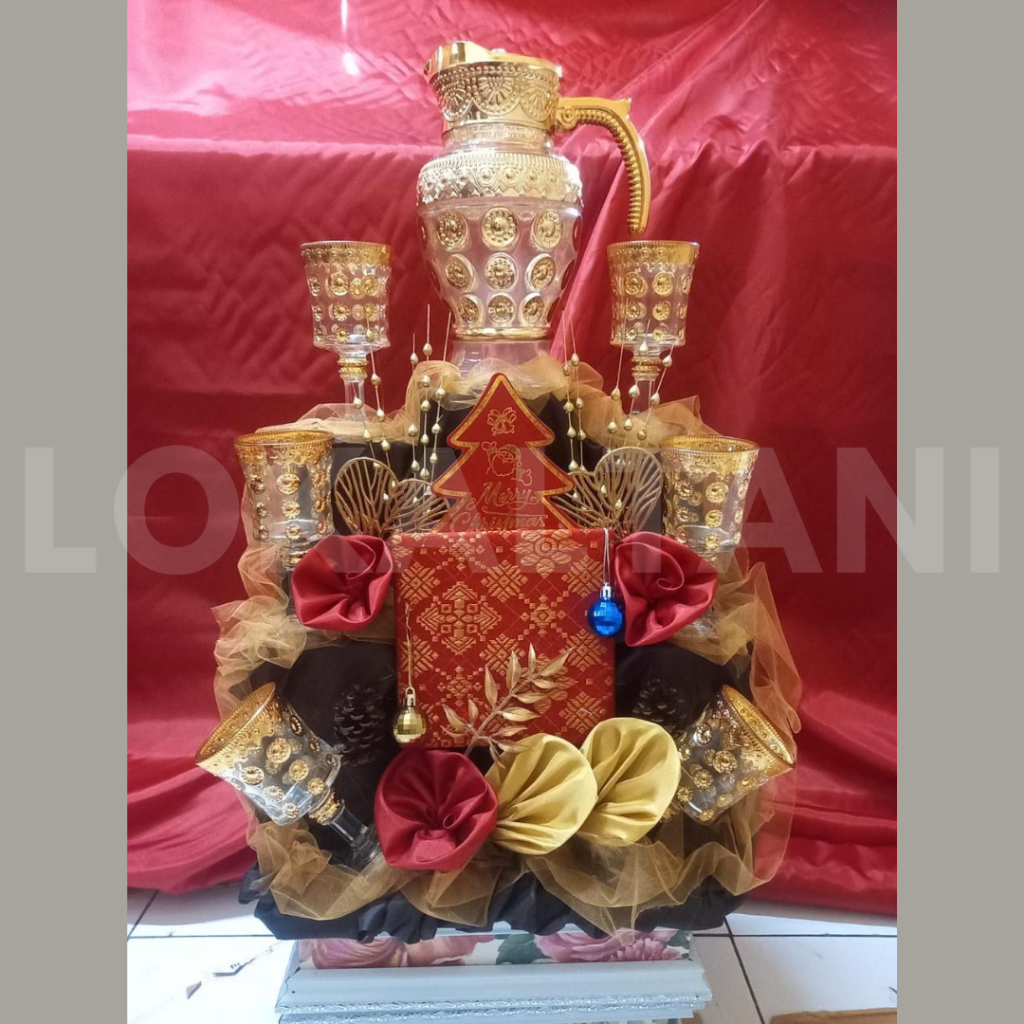 Parcel Natal/ Parcel Pecah Belah/ Hampers Teco Akrilik Spesial Natal/ Hampers Natal Premium