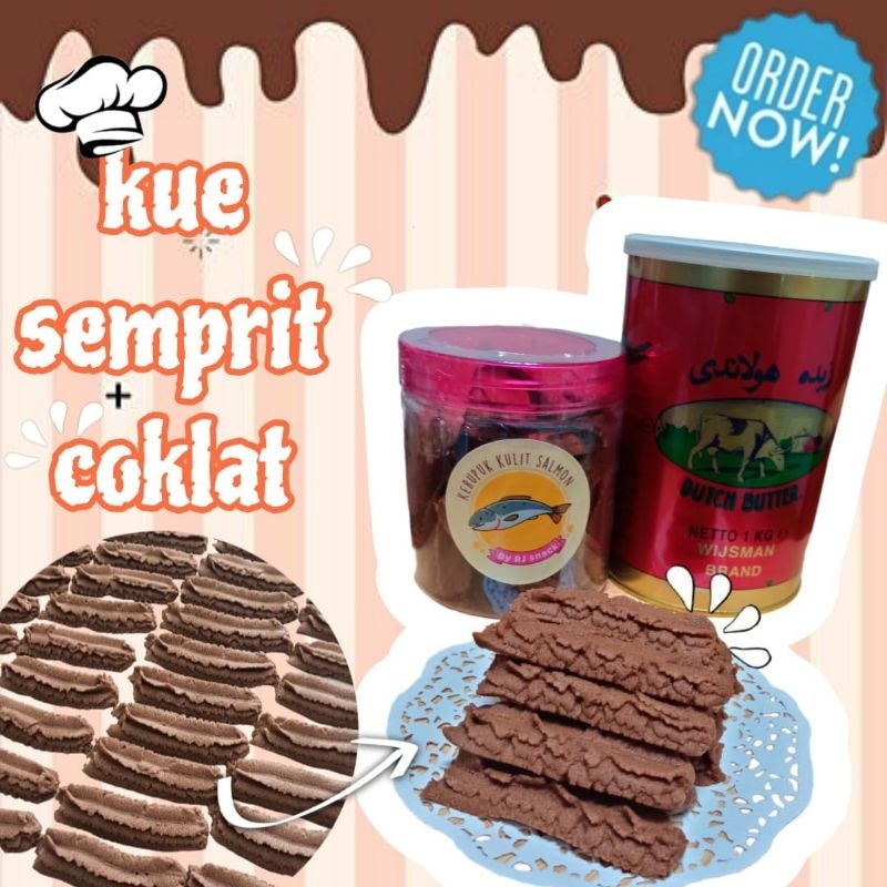 

Kue semprit Coklat Premium Cookies Kuker Coklat Kue Lebaran Hampers