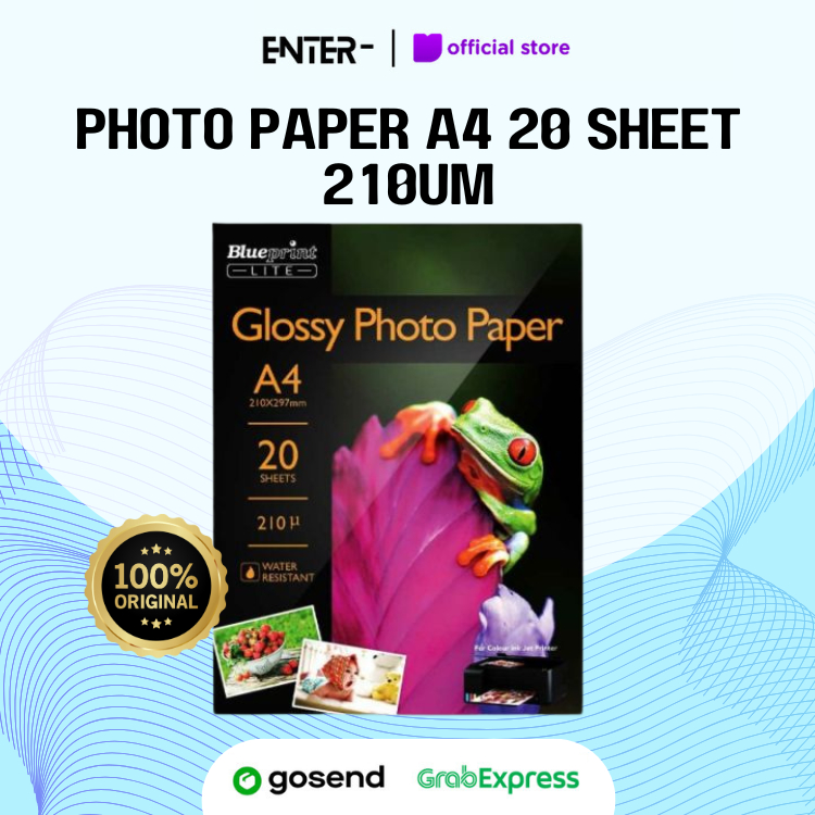 

Blueprint Lite Katak Kertas Foto A4 Glossy Photo Paper 210 Micron