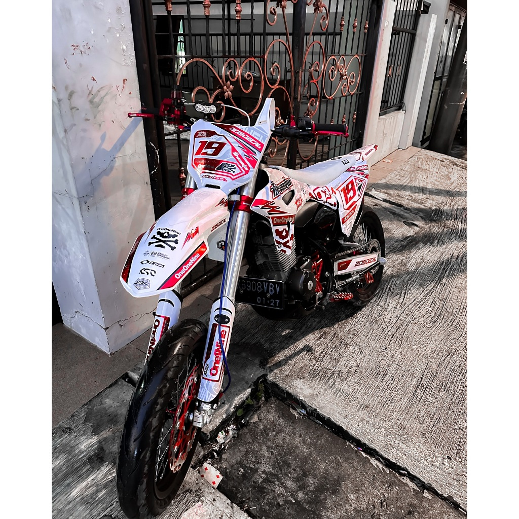 DECAL STICKER MOTOR HONDA CRF 150 L NEW SUPERMOTO/CRF 150 OLD/CRF 230/CRF 250/CRF 110/CRF 450