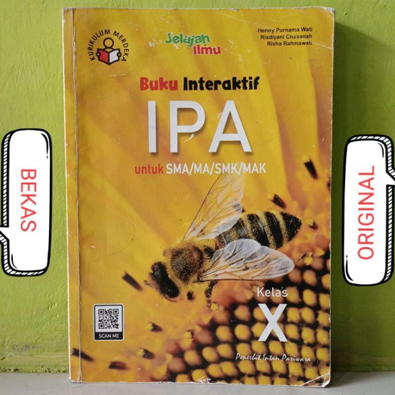 Buku Jelajah Ilmu Interaktif IPA Ilmu Pengetahuan Alam Kelas 10 X 1 I SMA MA SMK MAK Penerbit Intan 