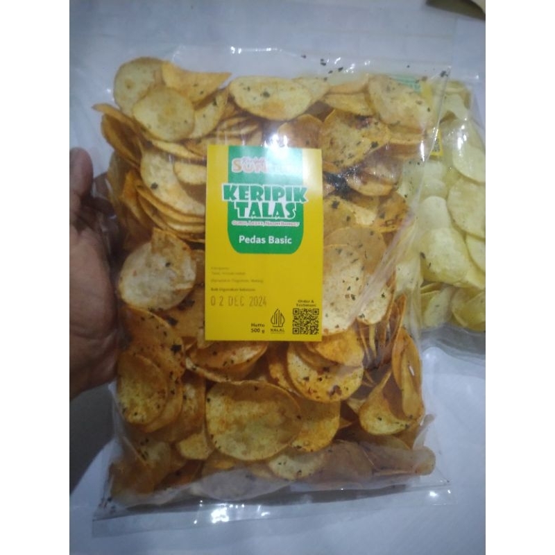 

Keripik Talas Pedas Basic 500gr
