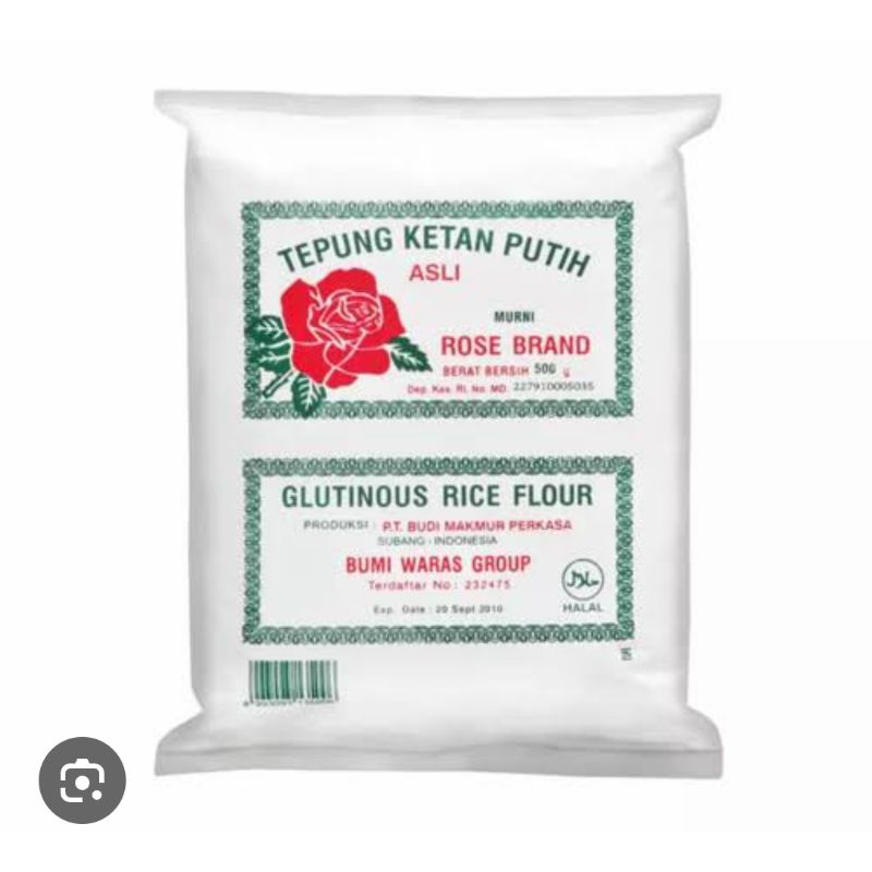 

Tepung ketan merk Rose Brand 500gram