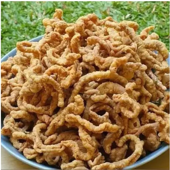 

TERLARIS SNACK KILOAN USUS KRISPI original DAUN JERUK 125 GRAM MAKANAN KILOAN CEMILAN CAMILAN