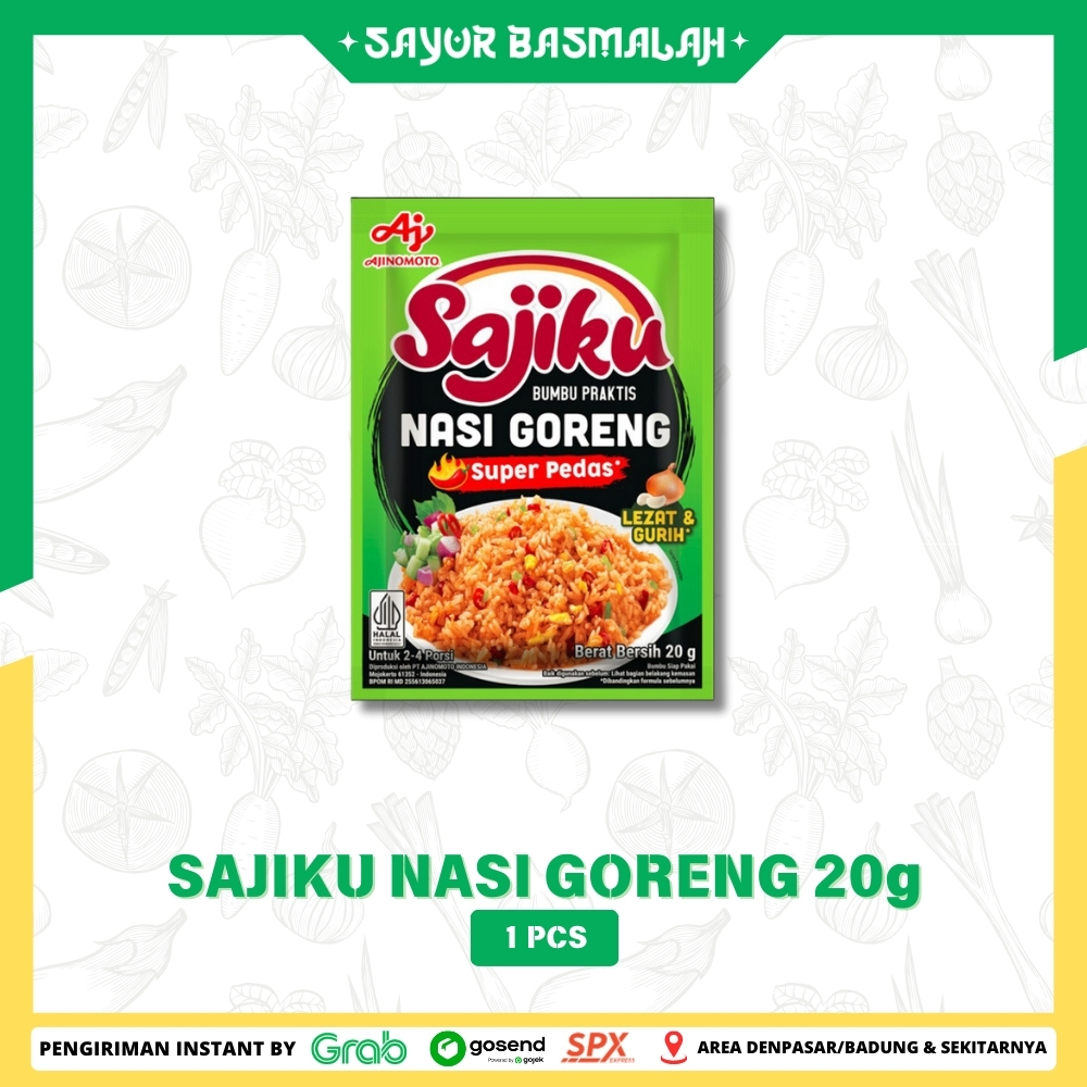 

Sajiku Nasi Goreng 20g 1pcs Sayur Basmalah