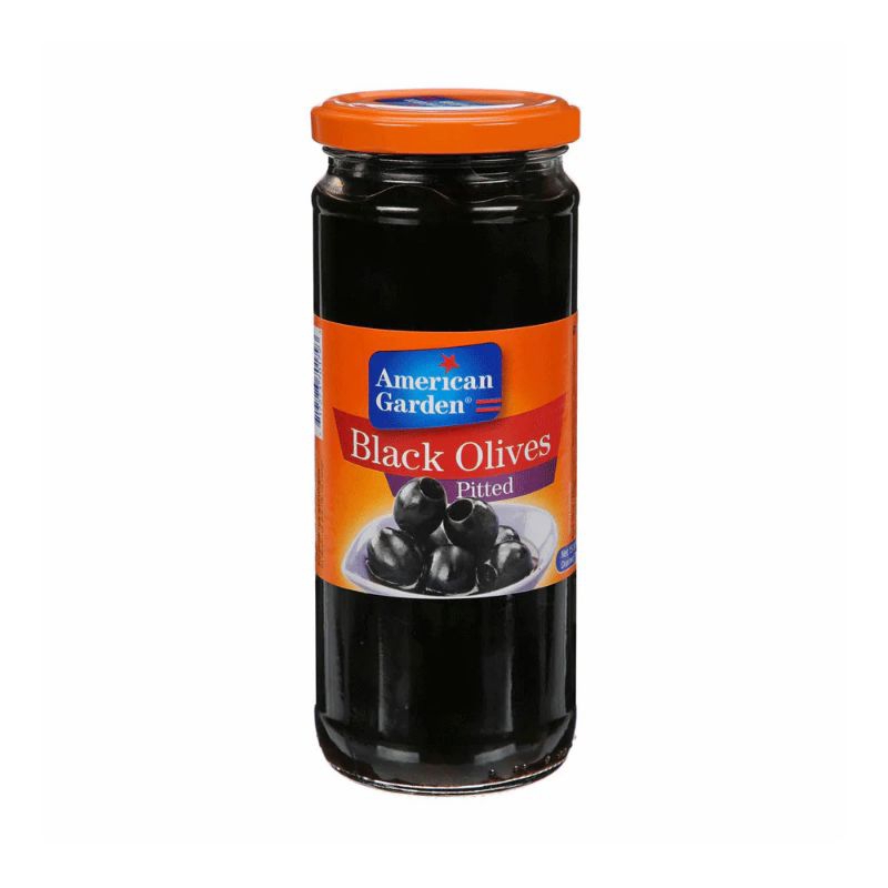 

american garden black olives pitted 450 gr