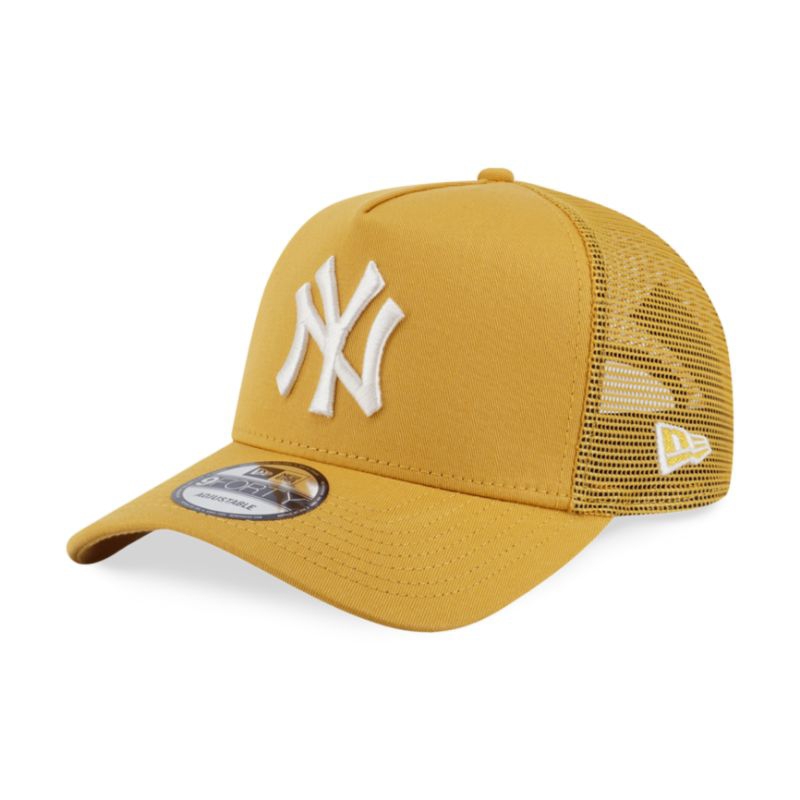 Topi New Era Cap New York Yankees Color Era Mustard Yellow Type A Frame Trucker 9Forty Adjustable Or