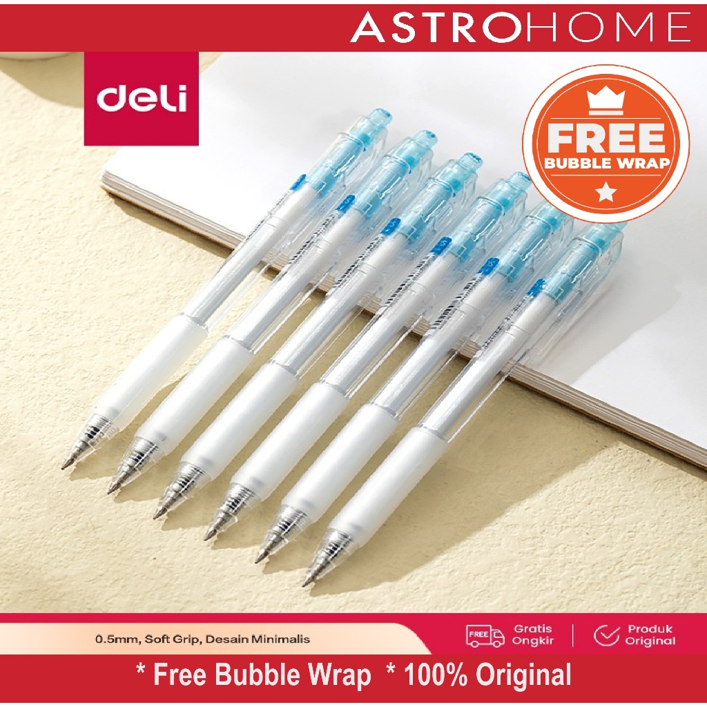 

Pulpen Cetek Ballpoint Bolpoin Gel Pen Deli Ball Point Pen G057 0.5mm