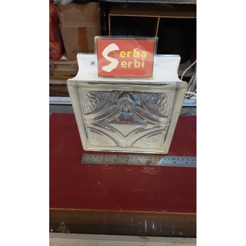 (/PCS GLASS BLOCK) Kaca blok aksesoris dinding hias (instan)