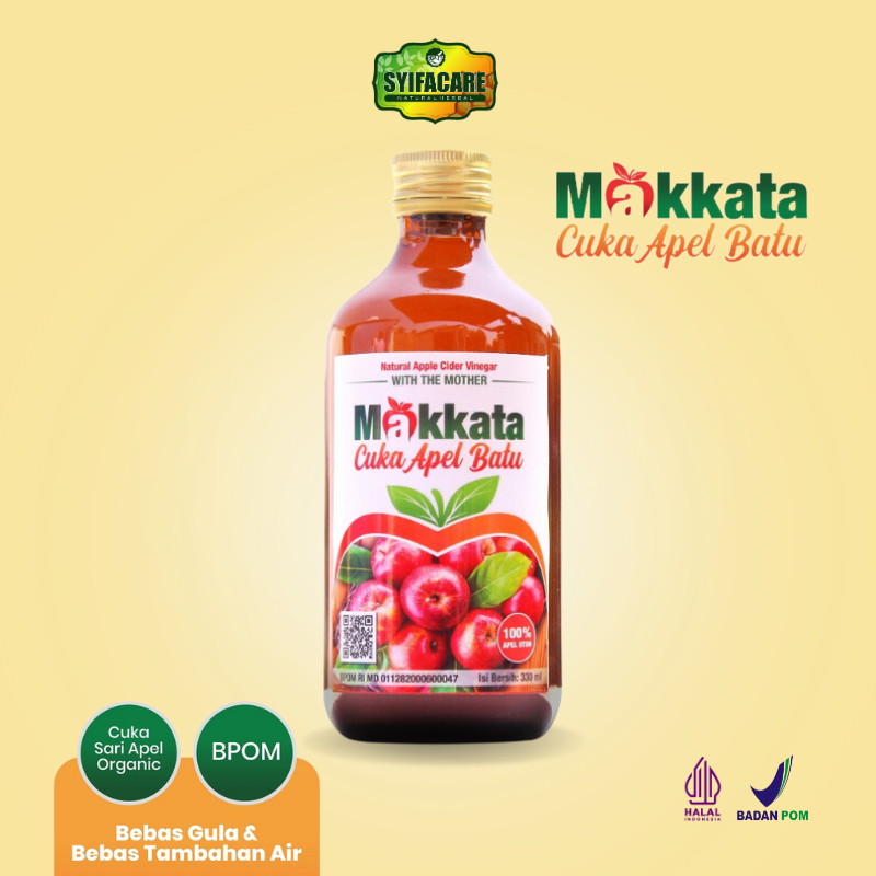 

MAKKATA CUKA APEL Batu Malang Natural Apple Cider Vinegar Original BPOM 300ml Bebas Gula