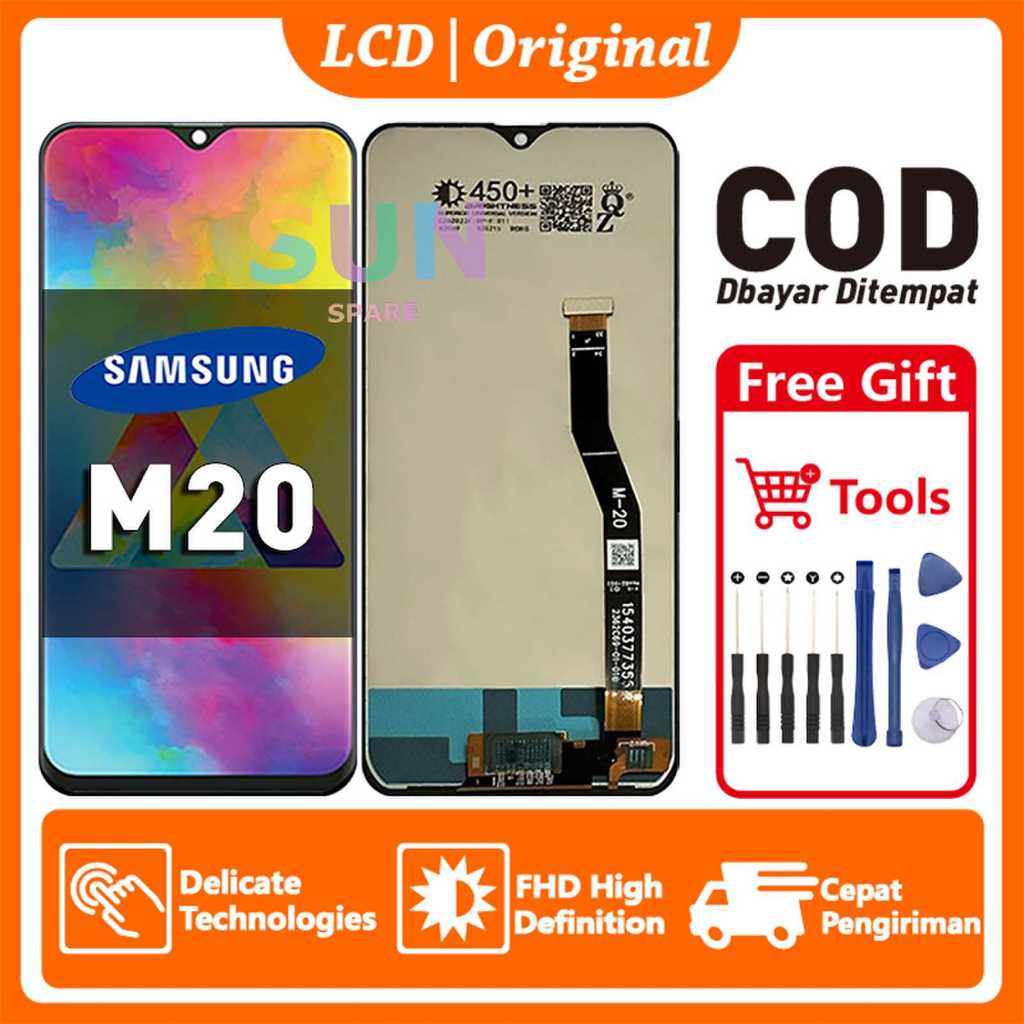 LCD SAMSUNG M20 Original Asli Ori hp Touchscreen FHD Definition Kualitas Terbaik COD
