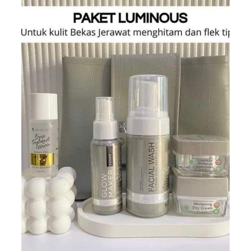 MS GLOW LUMINOUS FREE ESSENCE DAN DRAK SPOT