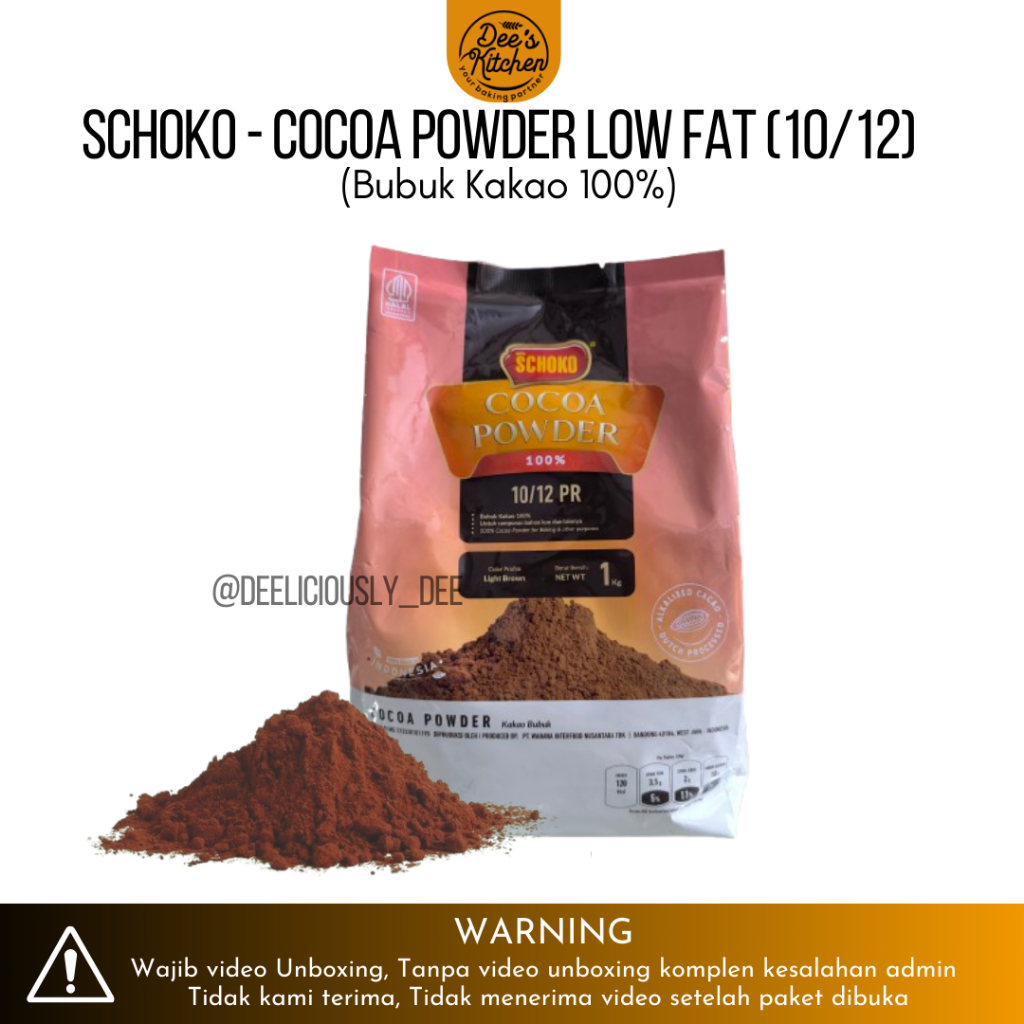 

SCHOKO Coklat Bubuk Cocoa powder Low Fat (10/12) PR