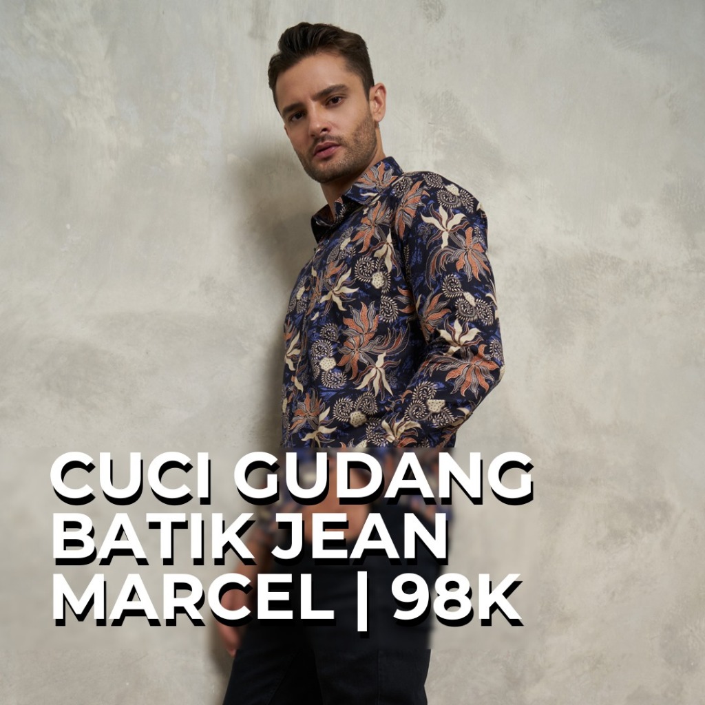 JEAN MARCEL KEMEJA BATIK PRIA SALE NOTA KHUSUS SHOPEE LIVE