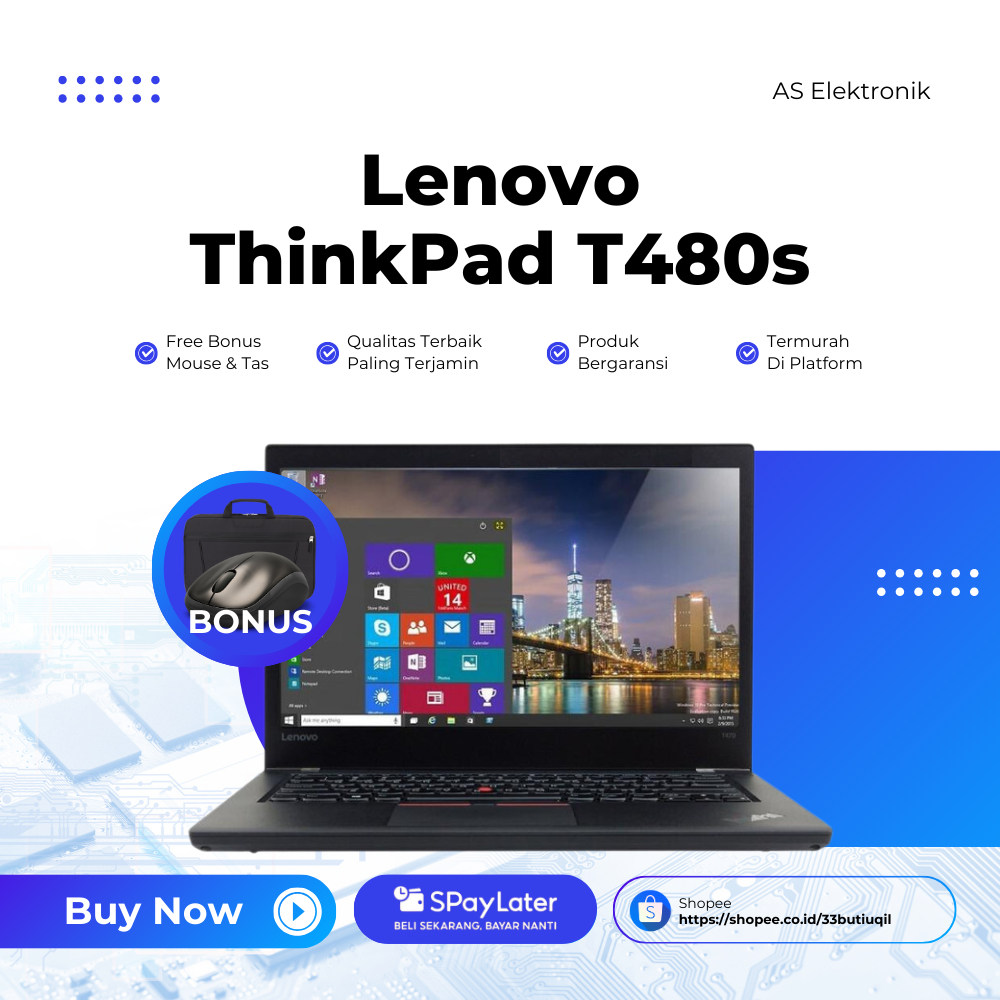 Laptop Lenovo Thinkpad T480s Core i5-i7 Gen 8th 24gb/1TB Ssd FHD