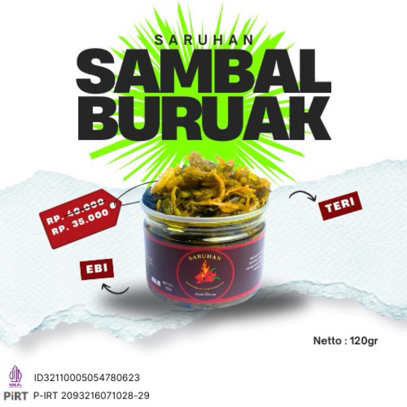 

SARUHAN - Sambal Buruak Khas Padang