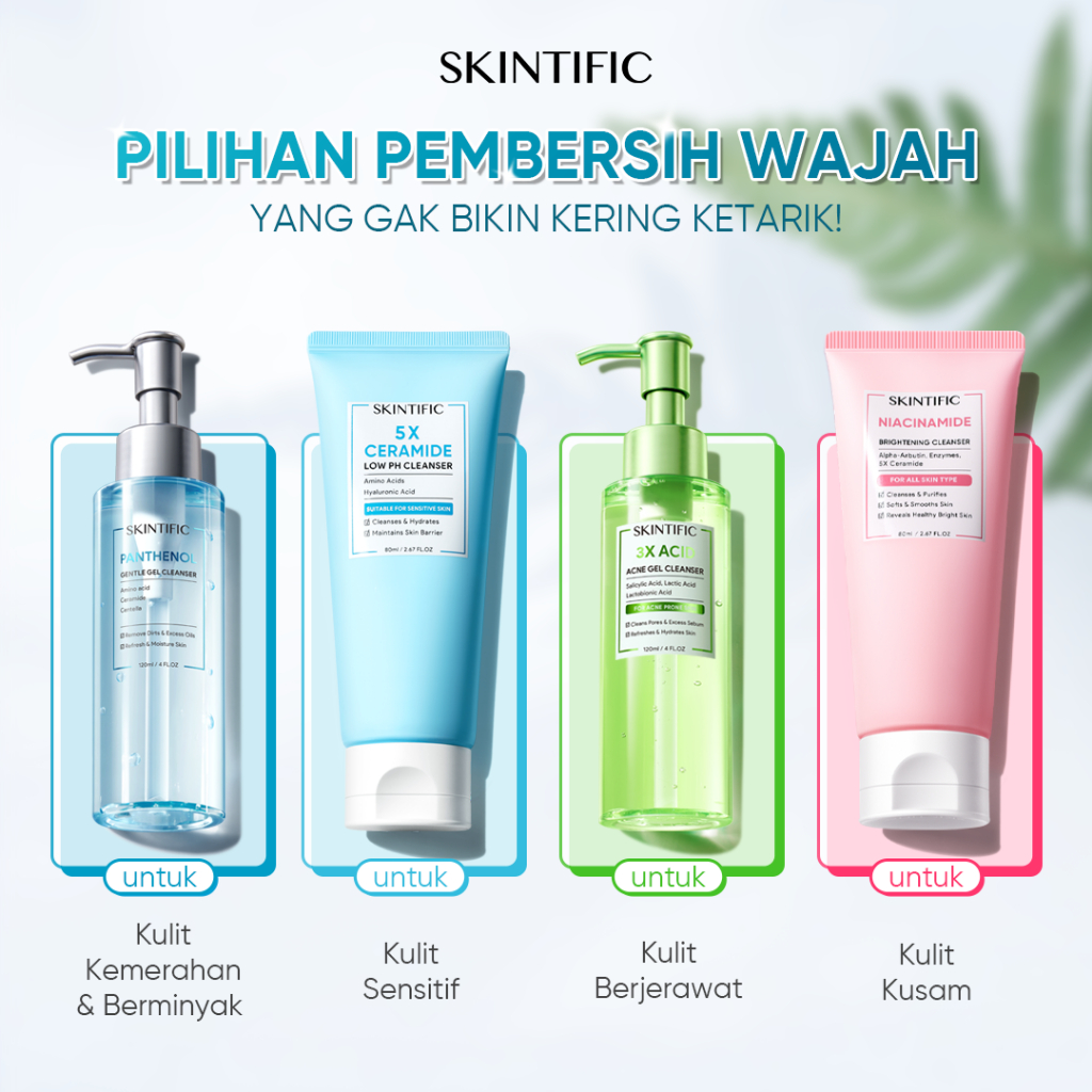 100% Ori Skintific Facial Wash Skintific Face Wash Skintific Sabun Cuci Muka Skintific Pembersih Waj