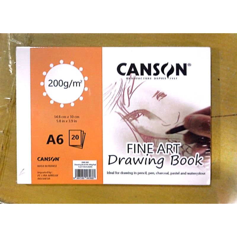 

CANSON MONTVAL A6 200 GR/M2 14,8 CM X 10 CM KERTAS GAMBAR, ISI 10 LEMBAR MADE IN FRANCE