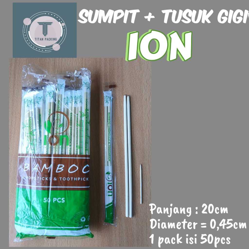 SUMPIT BAMBU + TUSUK GIGI ION / SUMPIT BAMBU PREMIUM / SUMPIT BAMBU HIGIENIS