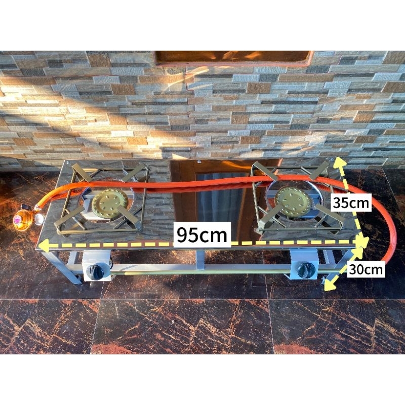 KOMPOR GAS RAKITAN API BESAR 2 TUNGKU