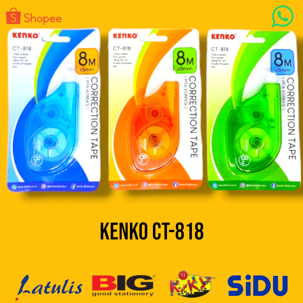 

Correction Tape / Pita Koreksi KENKO CT-818