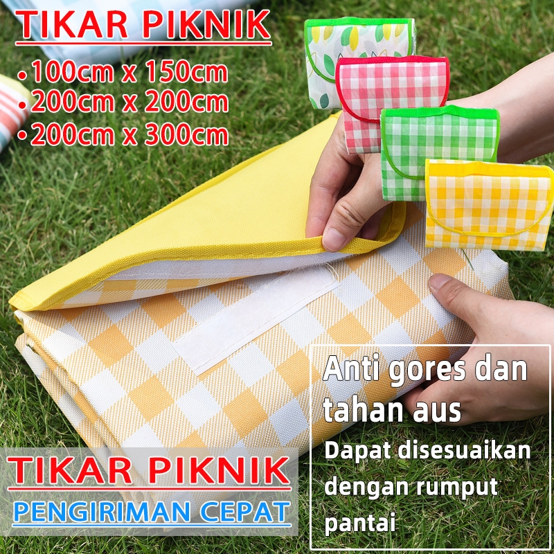 【Istimewa】tikar lipat piknik jumbo 300x200 anti air tikar lipat piknik aesthetic tikar piknik aesthe