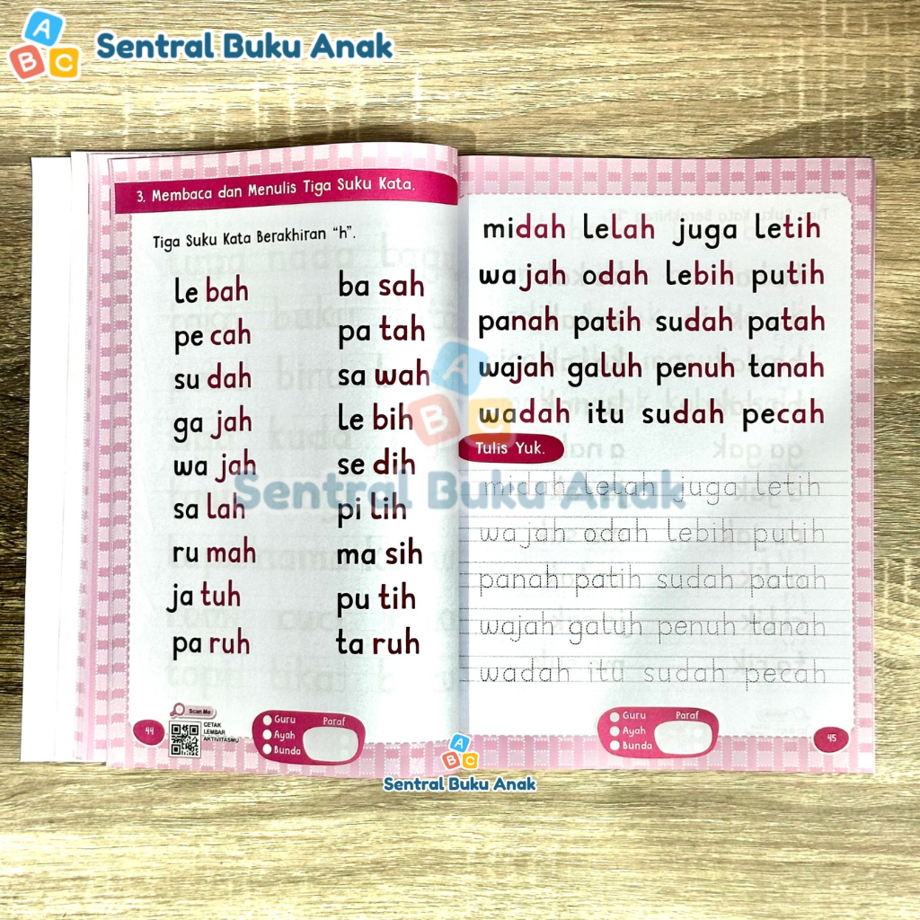 IK6 Buku Belajar Membaca Anak TK PAUD 60 Jam Pintar Baca Tulis Tanpa Dieja Original