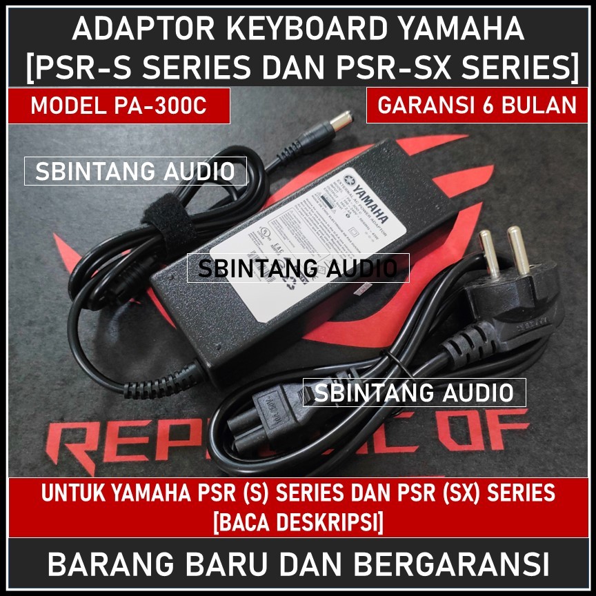 Adaptor keyboard Yamaha PA-300C PSR S900 PSR S970 PSR S910 PSR S950 ORI