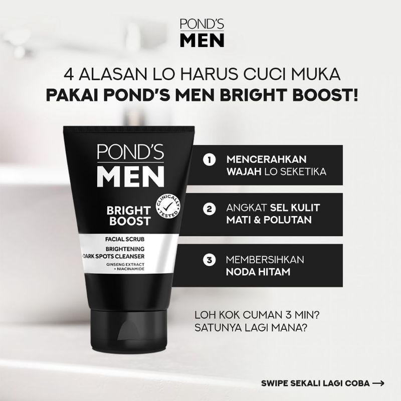PONDS MEN BRIGHT BOOST SABUN WAJAH