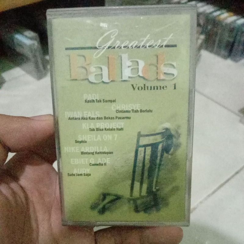 Kaset Pita Greatest Ballads (padi, iwan fals, audy, sheila on 7, dll)