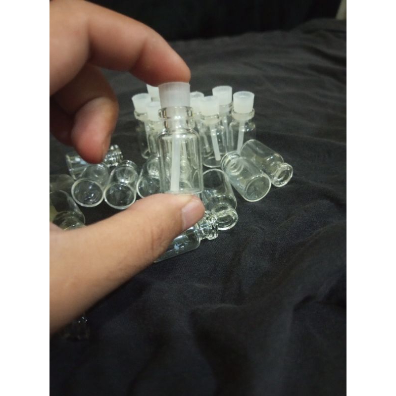 BOTOL PARPUM TESTER 2ml,+Tutup lidi BOTOL KACA KECIL,BOTOL OLES