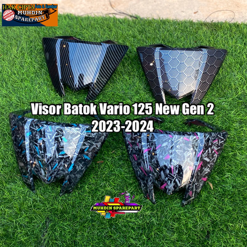 Visor Topi Batok Kepala Vario 125 New Gen 2 Carbon Celup Forged