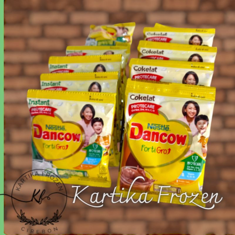 

DANCOW SUSU FULLCREAM CHOKLAT/VANILA RENCENG (10 Sachet x 27 gram