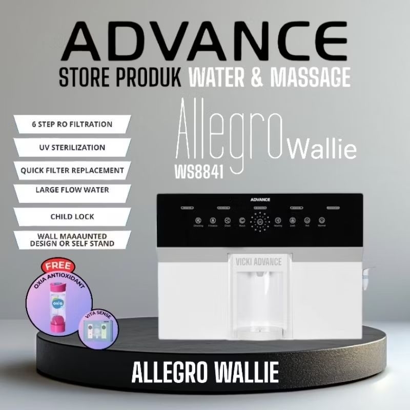ADVANCE ALLEGRO WALLIE DISPENSER PORTABEL REVERSE OSMOSIS