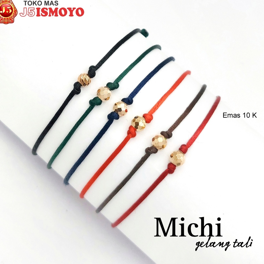 CEPAT Gelang Tali Kombinasi Emas Michi J5 Ismoyo
