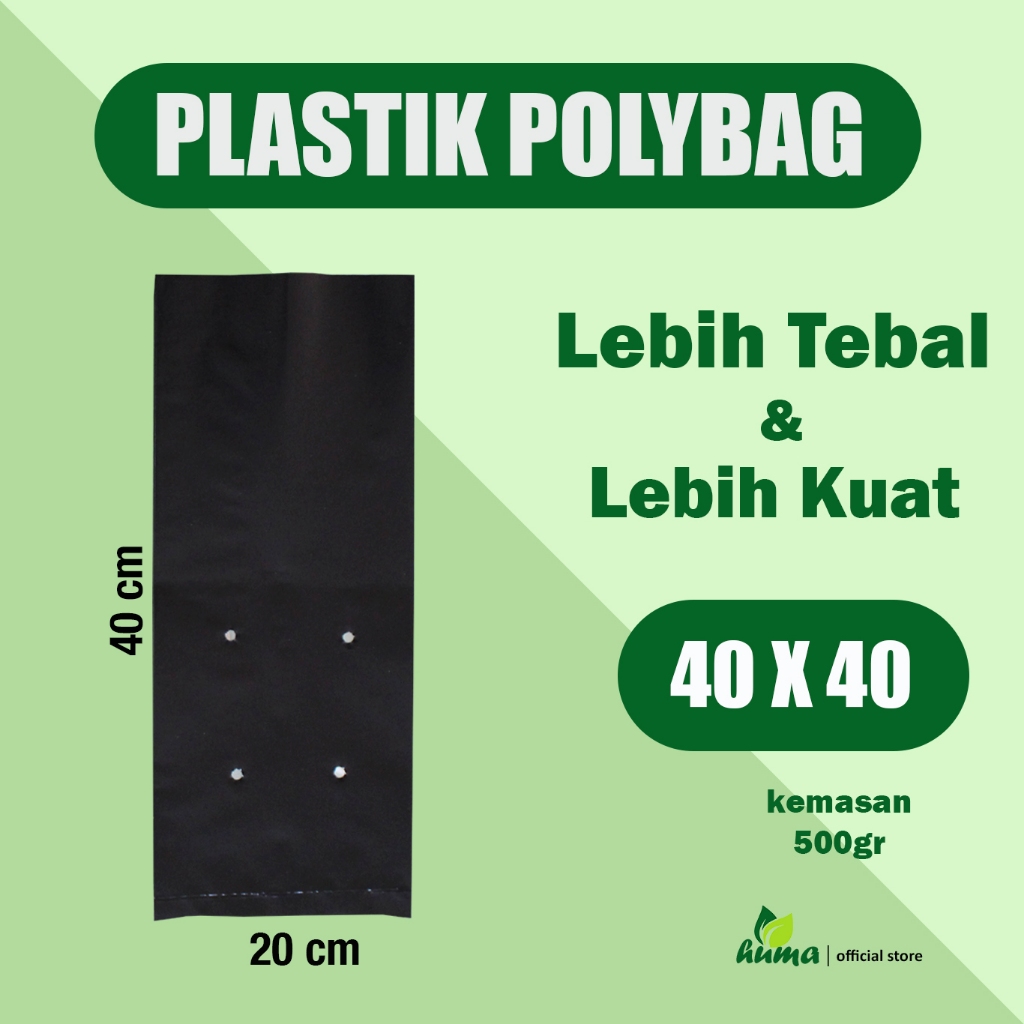 Raflezia Polybag Tebal Ukuran 40X40 Kemasan 500Gr