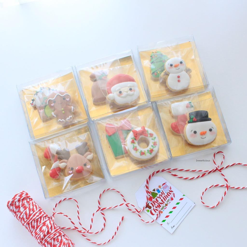 

Christmas Mini Cookies Hamper Isi 2pcs | Kukis Natal - Christmas Cookies / Xmas Cookies / Sugar Cookies / Kukis Hias / Decorated Cookies