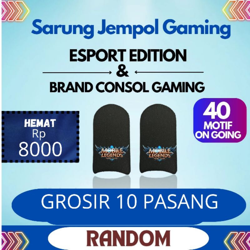 (GROSIR 10 PASANG) SARUNG JEMPOL GAME MOTIF MIX