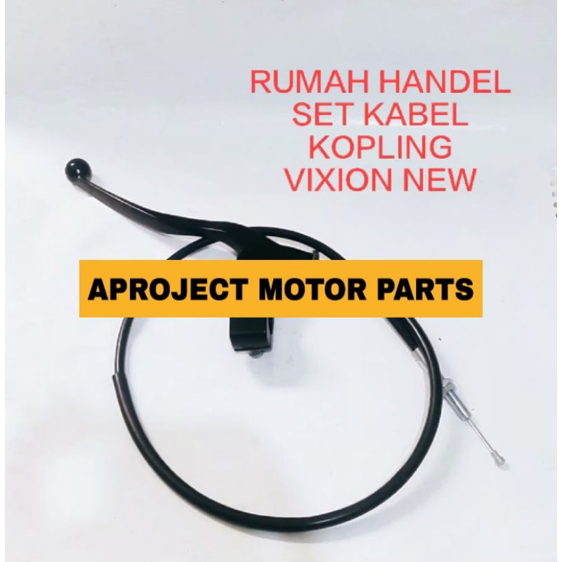 RUMAH HANDEL KOPLING SET DUDUKAN KACA SPION VIXION NEW NVL NVA KLEMAN PLUS KABEL KOPLING DAN HENDEL 