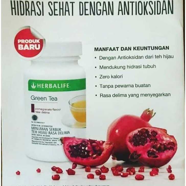 

(POMEGRANATE) Teh Herbalife-Teh Herbalife Pembakar Lemak-Herballife tanpa barcode by malacollections