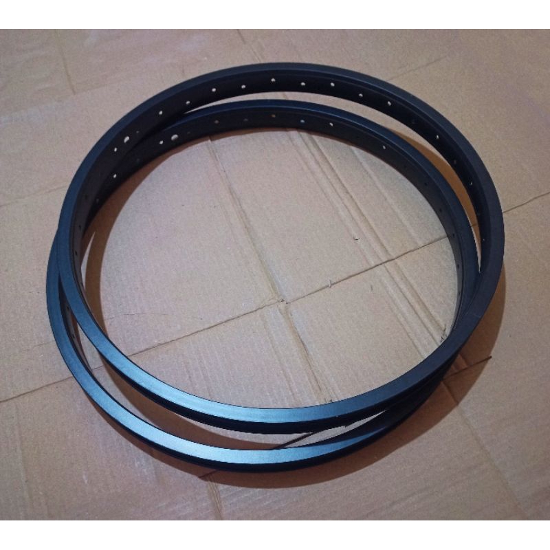 velg bmx 20 inch 36 hole rims sepeda Alloy hitam lebar