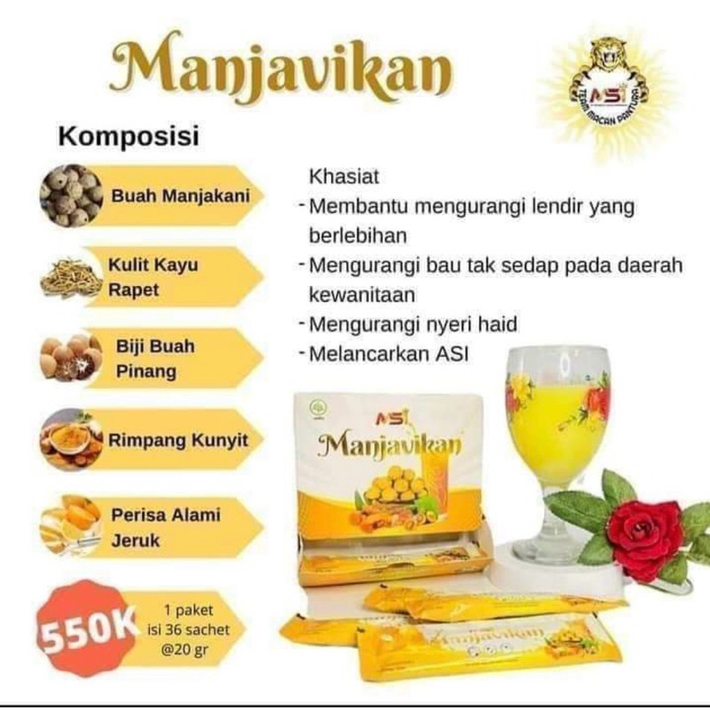 

Manjavikan 1 box isi 15 sachet 250.000 plus Pin D